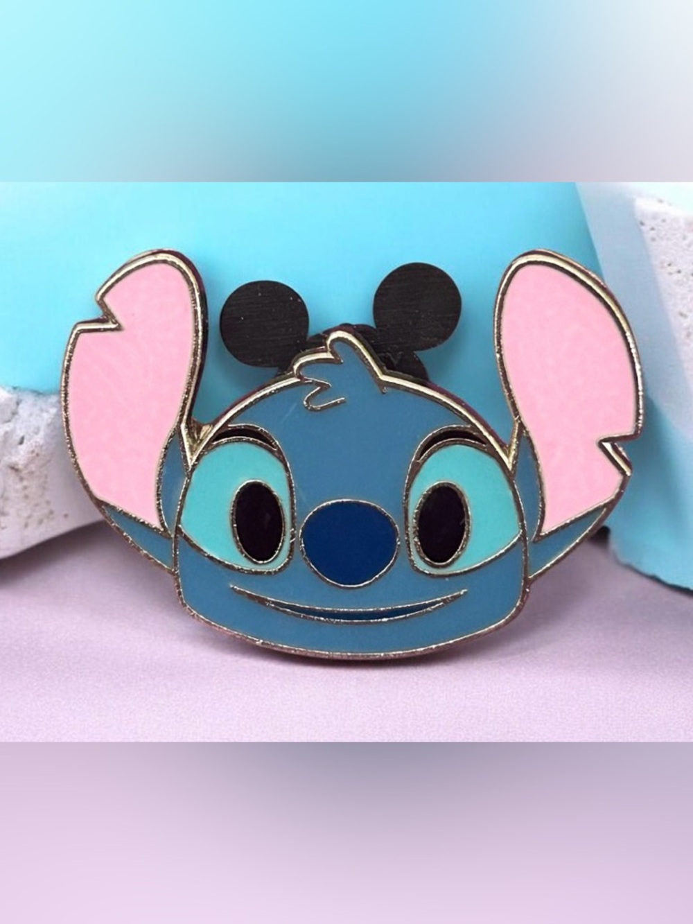 Disney Silver and Black Enamel Pin Backing